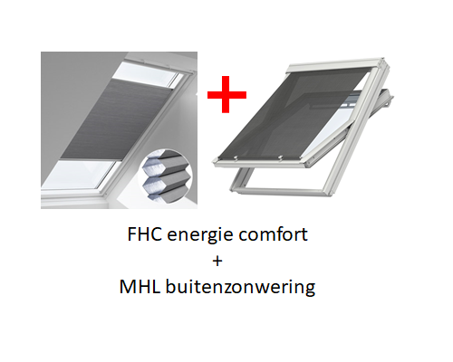 compact bewonderen Blootstellen VELUX energie comfort gordijn en zonwering CK01,C01